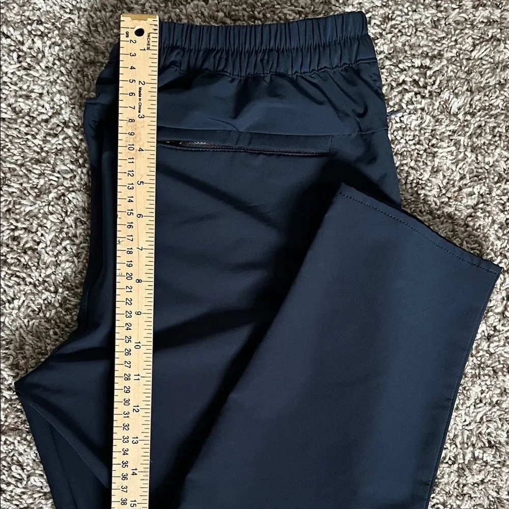 Banana Republic Men' Travel Slim Tapered Pants Drawstring Navy Blue - 32x30